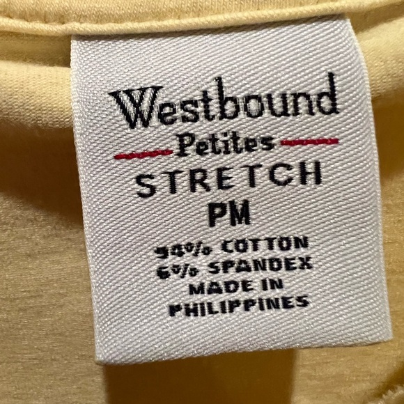 Bundle of 3- Westbound petites Women's Casual Tops - Cream, White, Tan - Picture 7 of 7